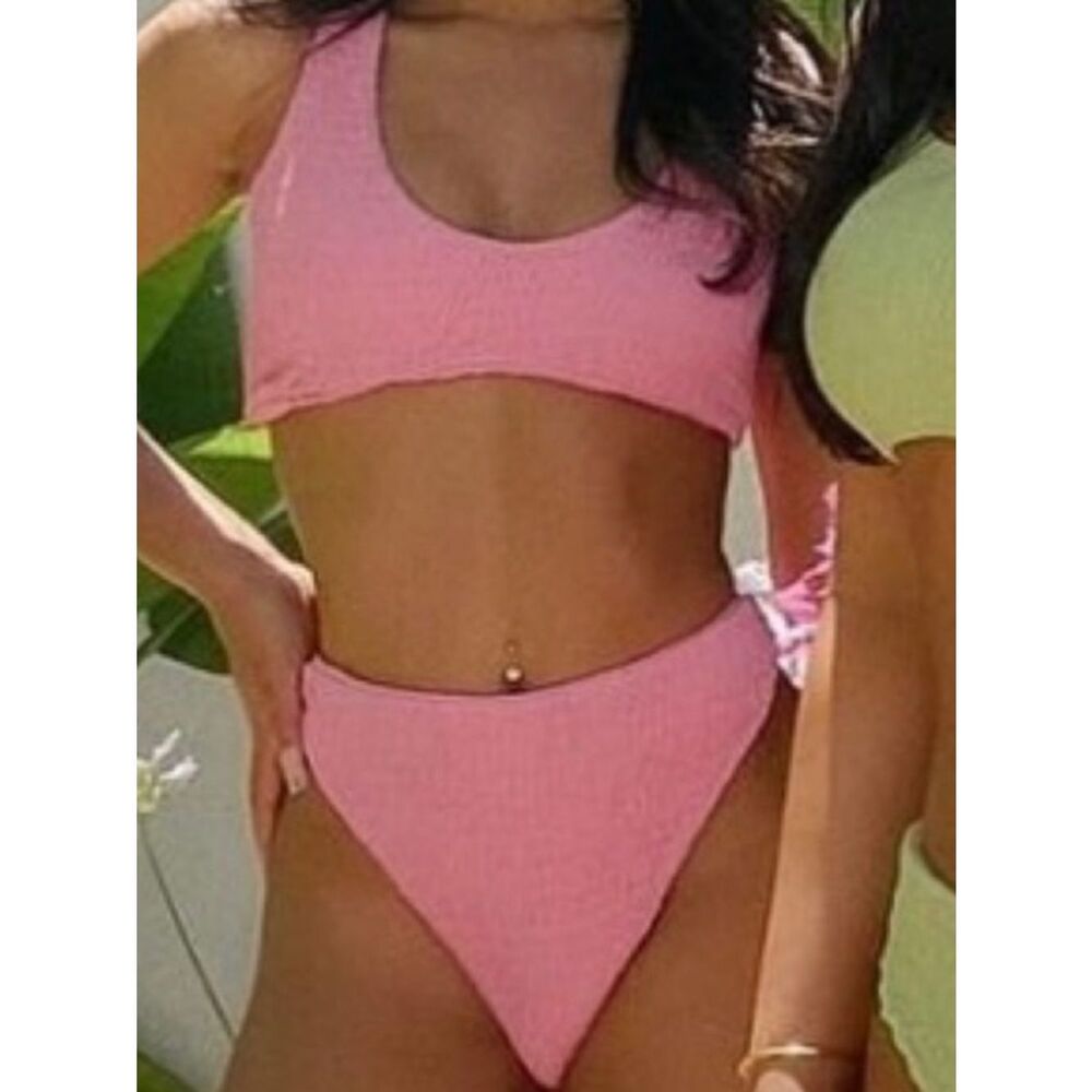 NAKED WARDROBE Bikini NWT Bubblegum Pink Size XS